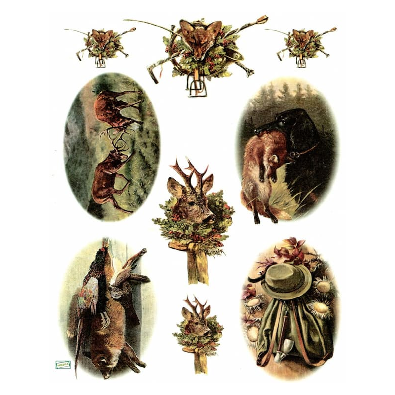 1papier de riz Animaux-R228