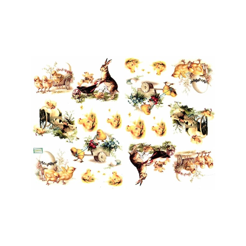 1 papier de riz Animaux -R303