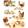 1 papier de riz Animaux -R472
