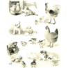1papier de riz Animaux -R669
