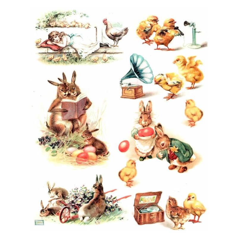 1papier de riz Animaux -R842