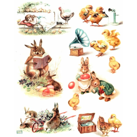 1papier de riz Animaux -R842