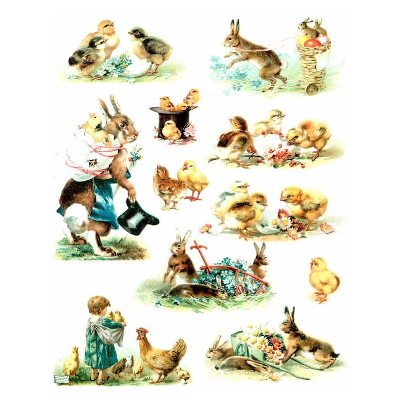 1papier de riz Animaux -R843