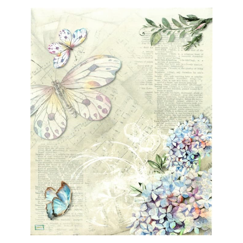 1papier riz Papillons -R1060