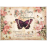 1papier riz Papillons -R1176