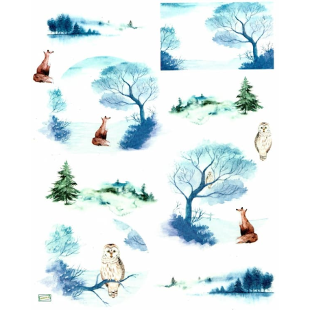 1papier de riz Animaux -R1467