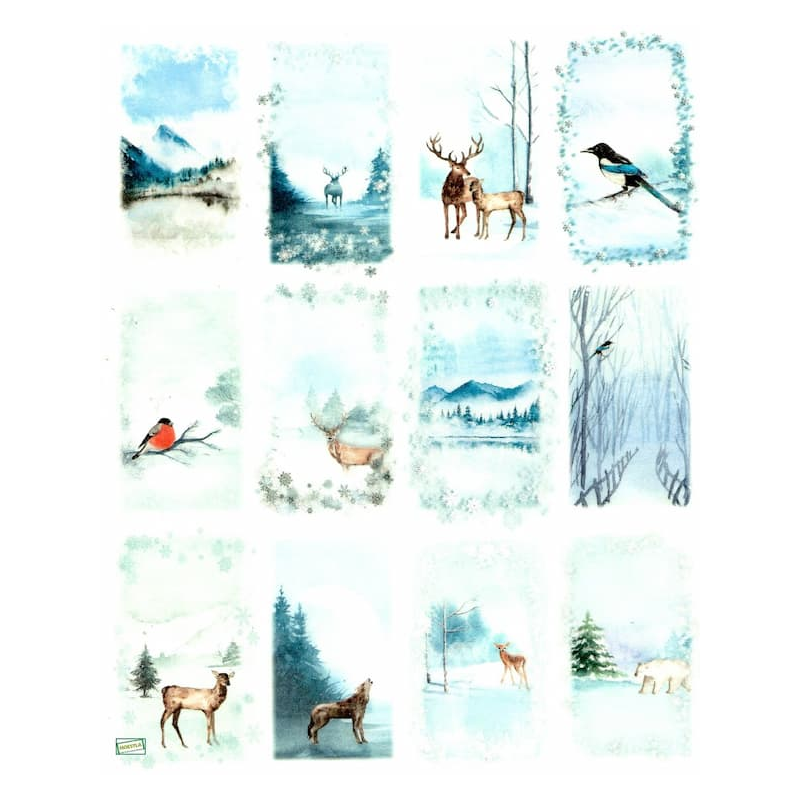 1papier de riz Animaux -R1499