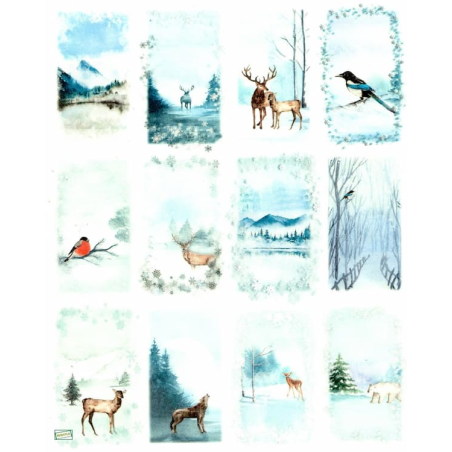 1papier de riz Animaux -R1499