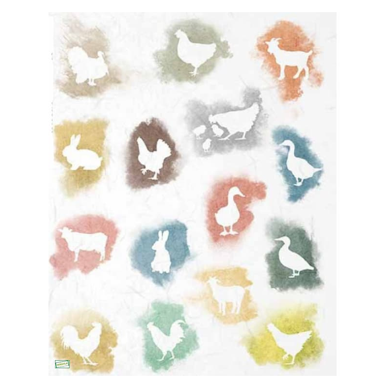 1papier de riz Animaux -R1550