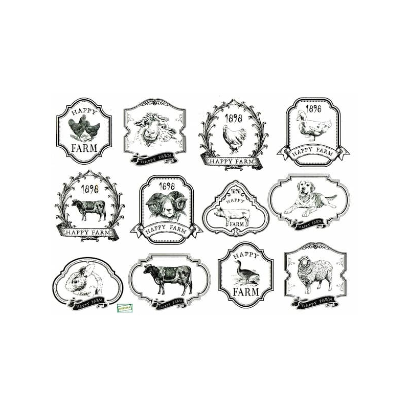 1papier de riz Animaux-R1551