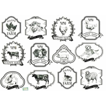 1papier de riz Animaux-R1551