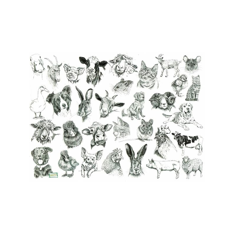 1papier de riz Animaux-R1552