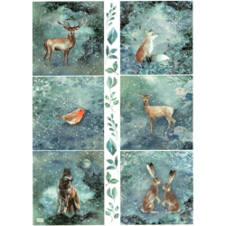 1papier de riz Animaux -R1631