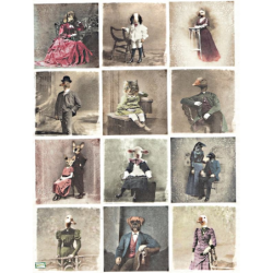 1papier de riz Animaux-R1816