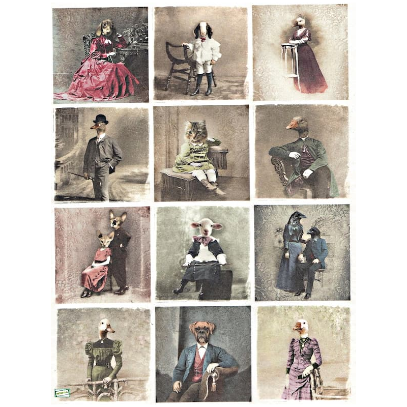 1papier de riz Animaux-R1816