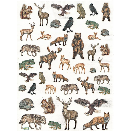 1papier de riz Animaux -R2122