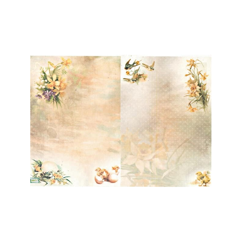 1 papier de riz Les animaux - R2189