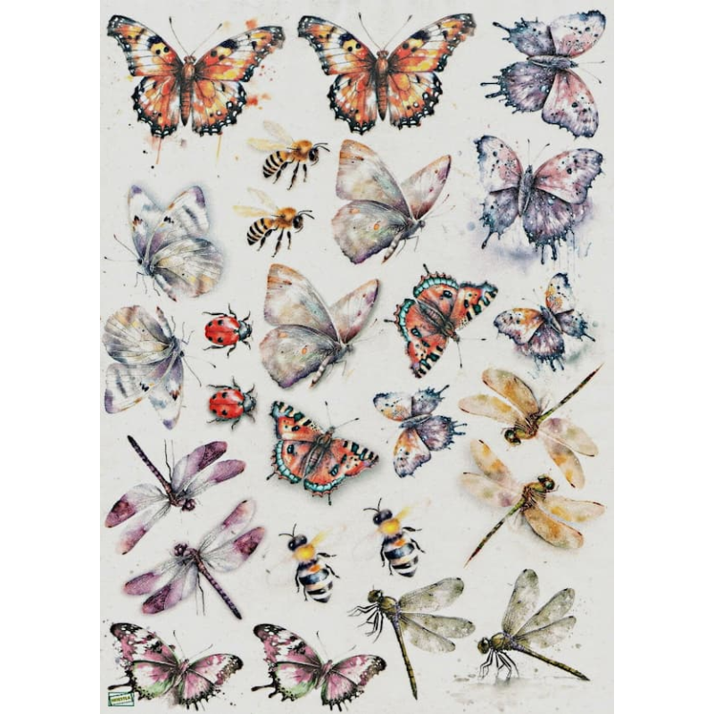 1 papier de riz Insectes - R2258