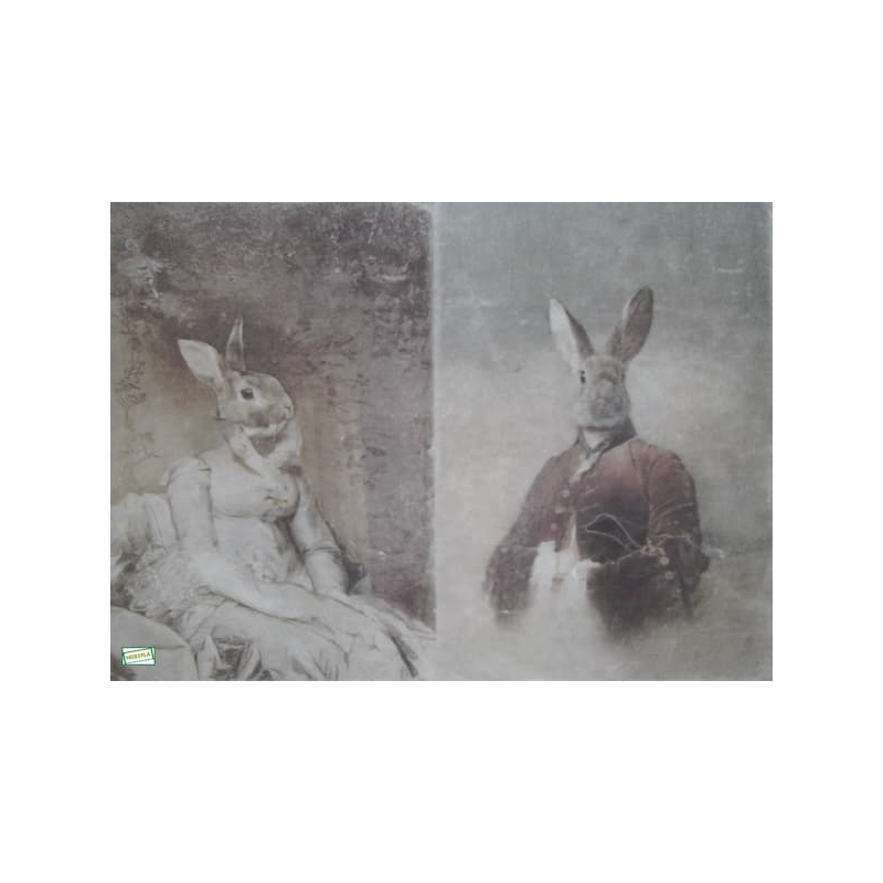papier de riz Les Lapins-R658L
