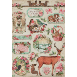 1 papier de riz Animaux-STA8