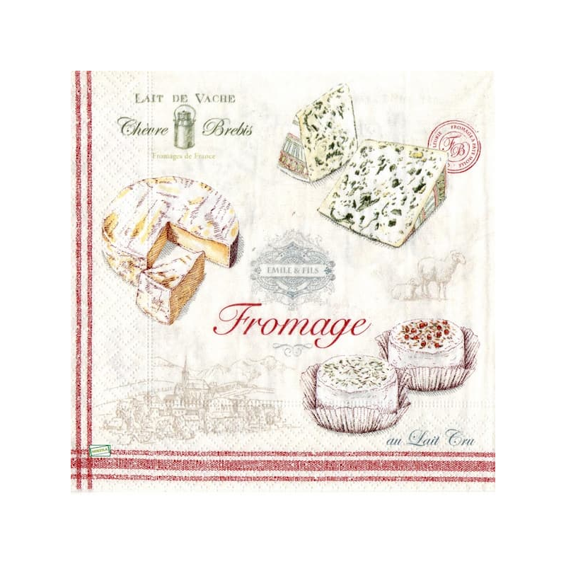 1serviette papier Fromages-32