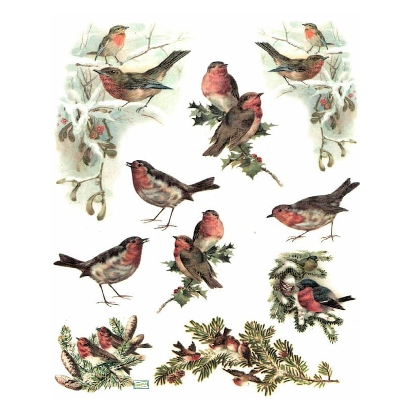 1papier de riz Oiseaux-R200