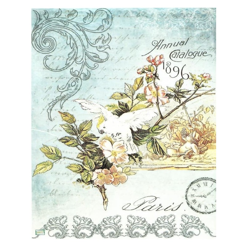 1papier de riz Oiseaux -R527