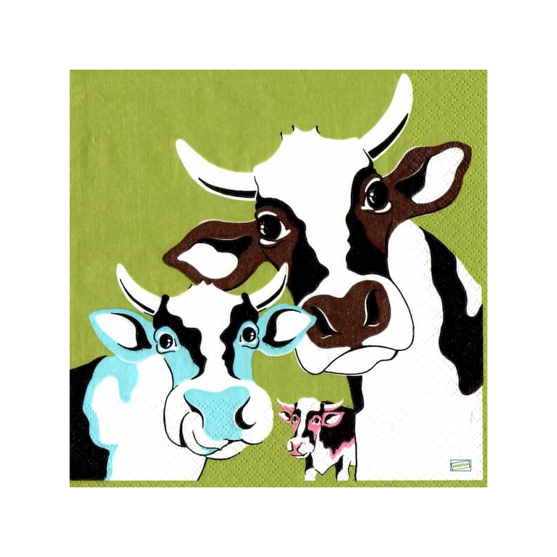 1serviette papier Vaches-36