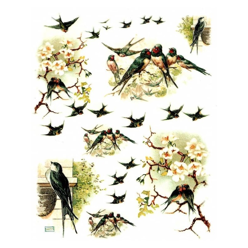 1papier de riz Hirondelles-R673