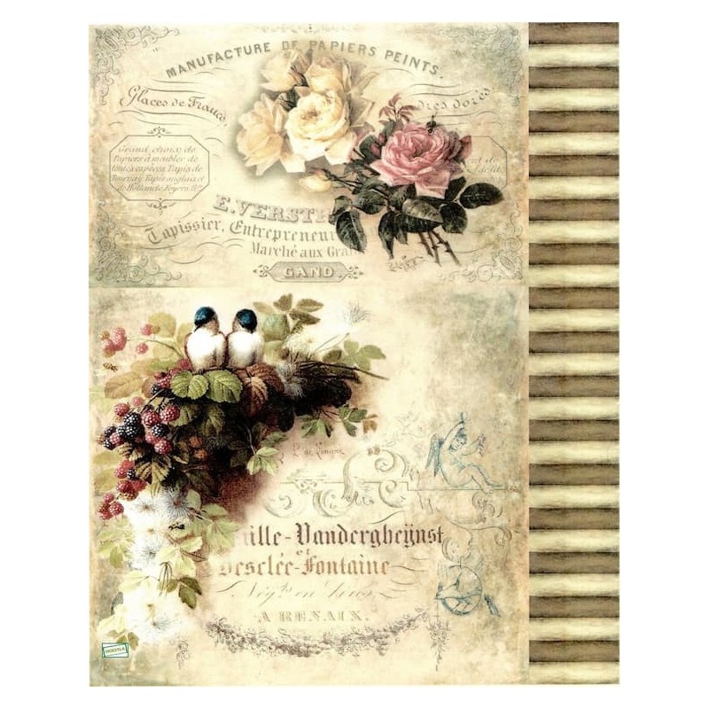 1papier de riz Oiseaux -R713