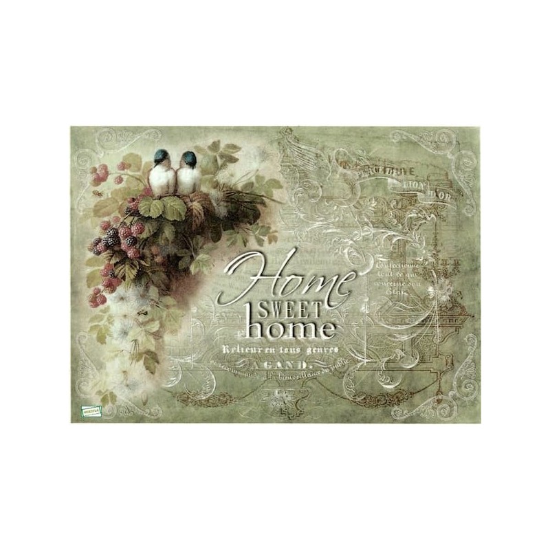 1papier de riz Oiseaux -R722