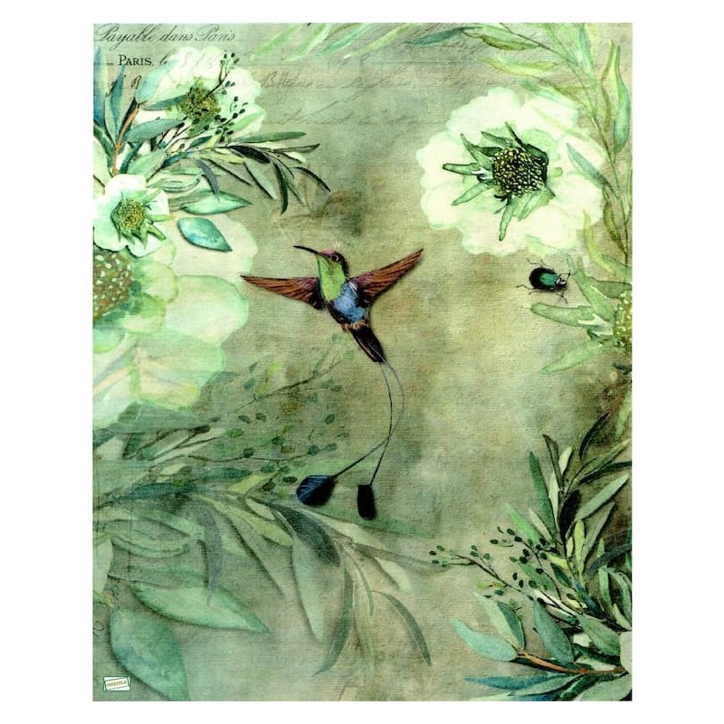 1papier de riz Oiseaux-R1061