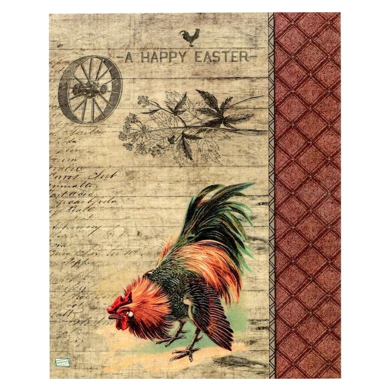 1papier de riz Poules-R1094