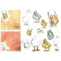 1papier de riz Les Oies-R1574