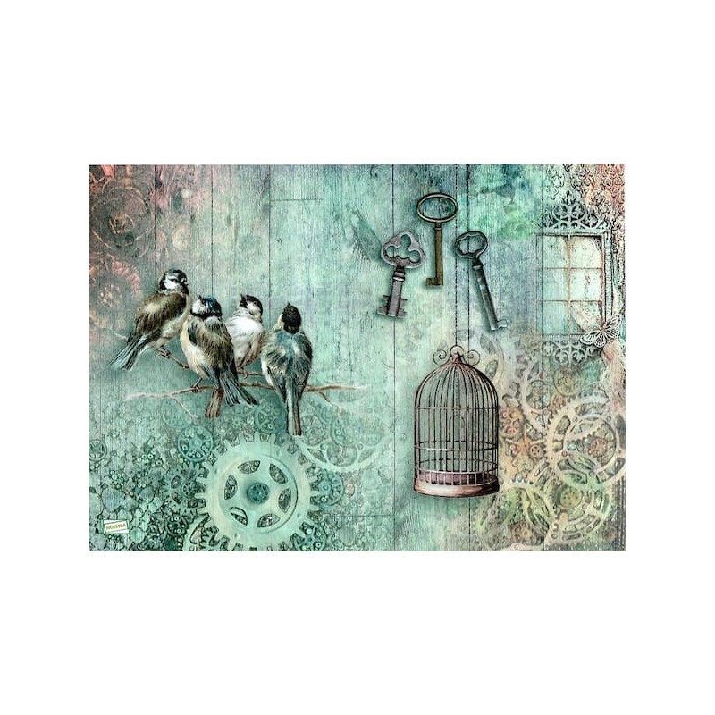 1papier riz Oiseaux-R175L