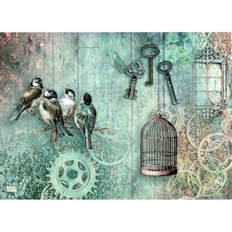 1papier riz Oiseaux-R175L