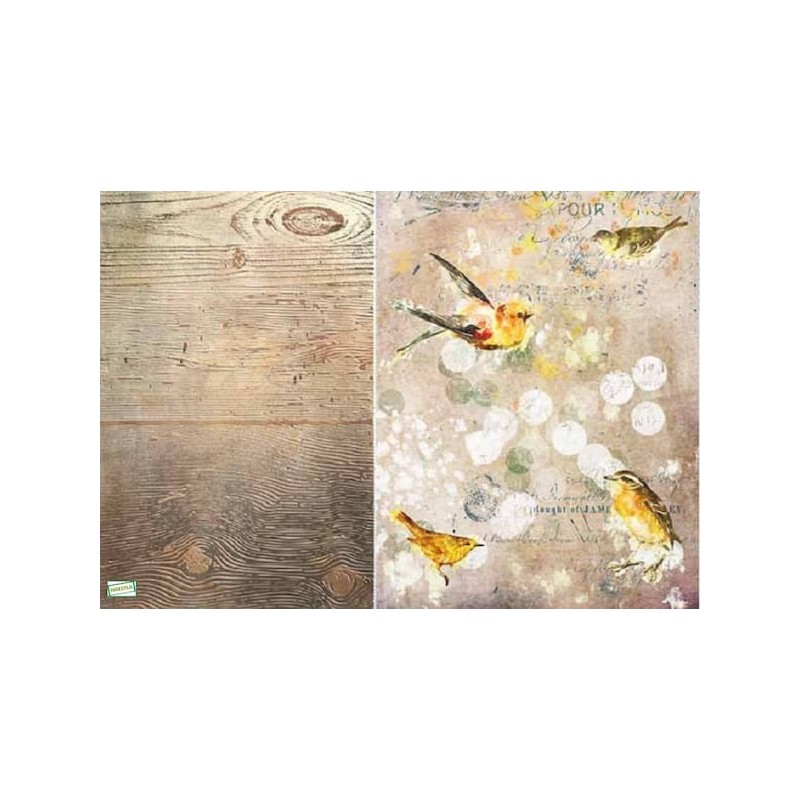 1papier riz Oiseaux-R390L