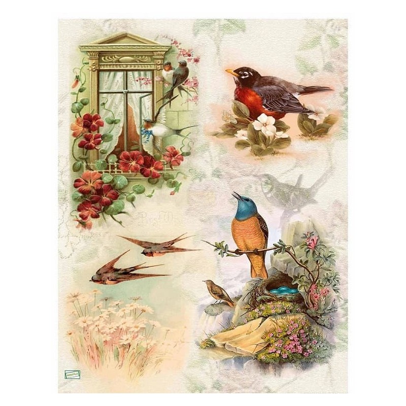 papier découpage Oiseaux-VPET2