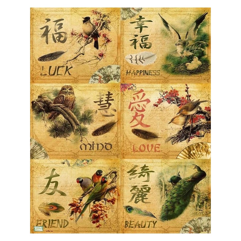 papier découpage Oiseaux-VPET3