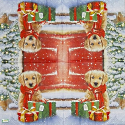 1serviette papier Chiot-10