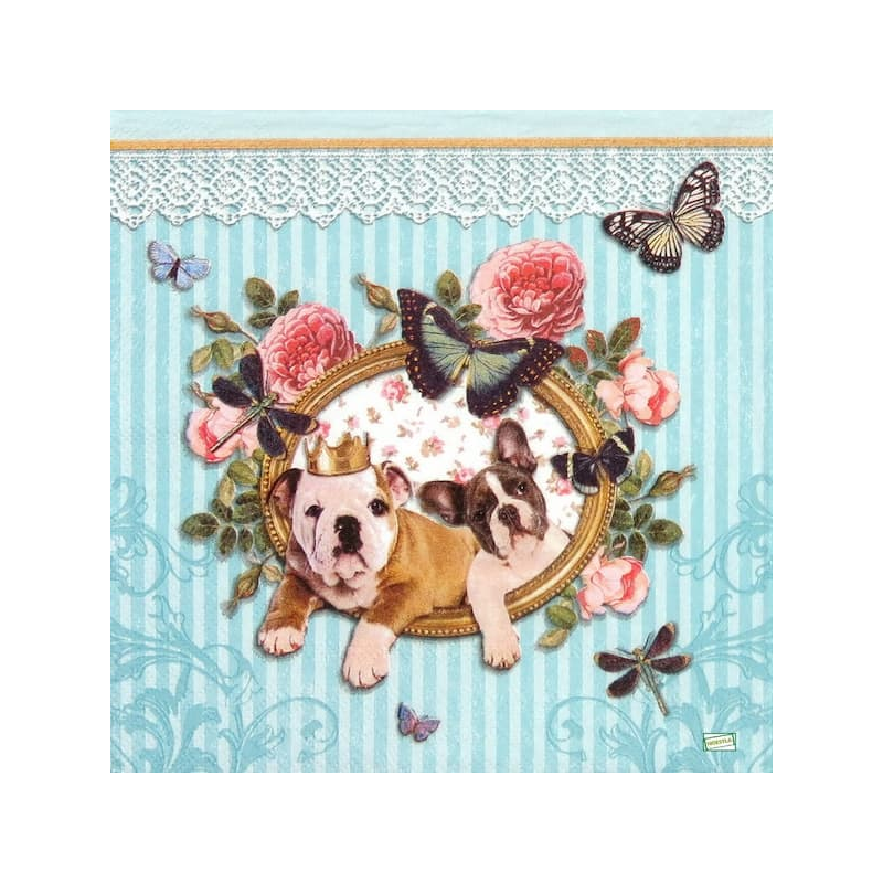 1serviette papier Chiens-12