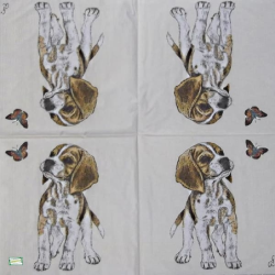 1serviette papier Chiot-19