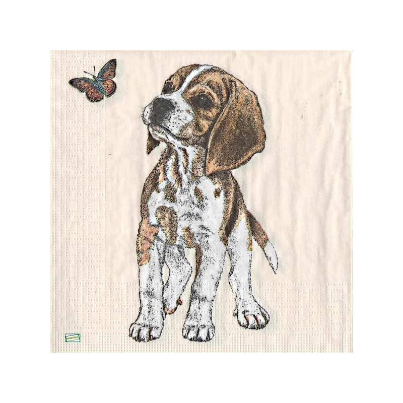 1serviette papier Chiot-19