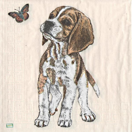 1serviette papier Chiot-19