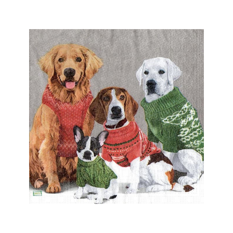 1serviette papier Chiens-38