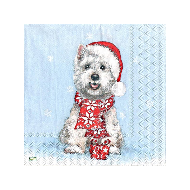 1serviette papier Chien-40