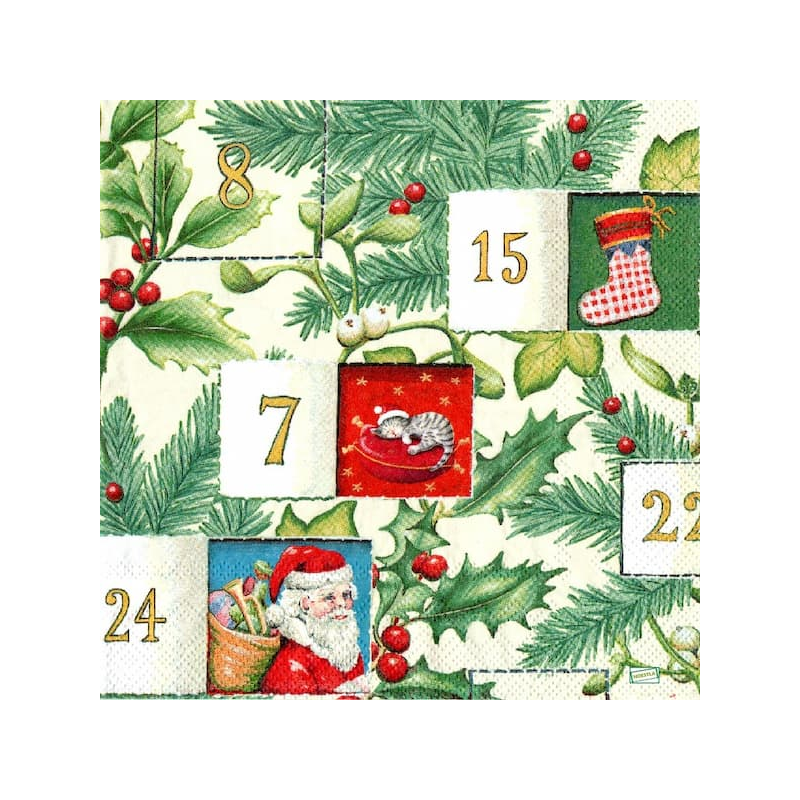 1 serviette papier Noêl - 3
