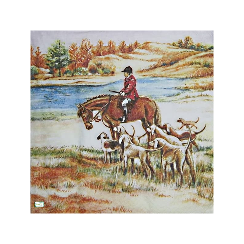 1serviette papier Chiens-56