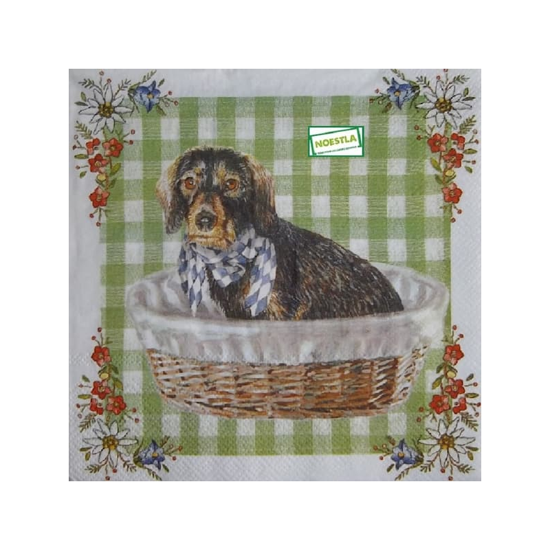1serviette papier Chien-60