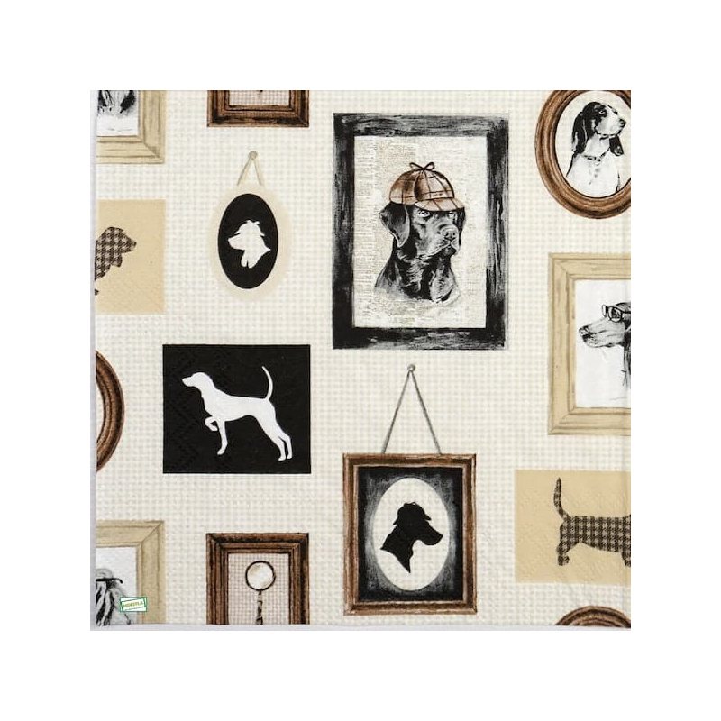 1serviette papier Chien-62